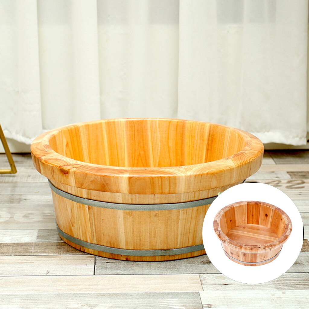 Cederhout Voeten Vat Bad Diepe Pedicure Voet Wastafel Schoonheid Sauna Douche Emmer Badkamer