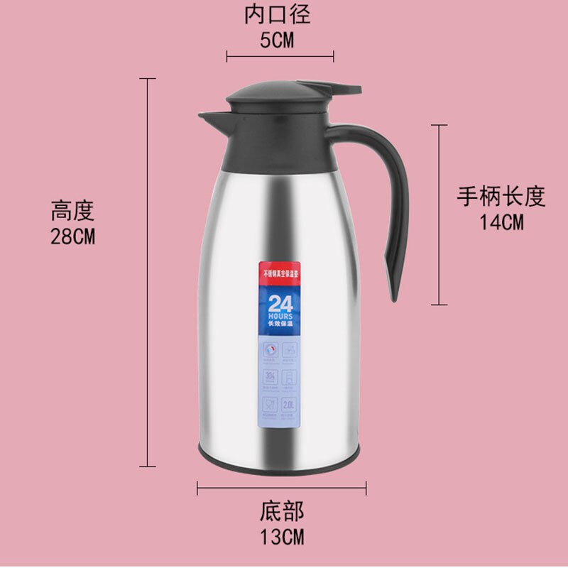 Stainless steel welcome pot insulation pot double vacuum coffee pot kettle home pot 3