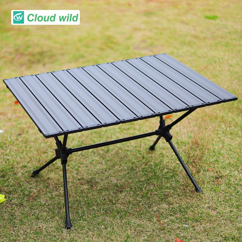 Udendørs bærbar ultralet camping foldbart bord aluminiumslegering foldelejr picnic grill skrivebordsmøbler