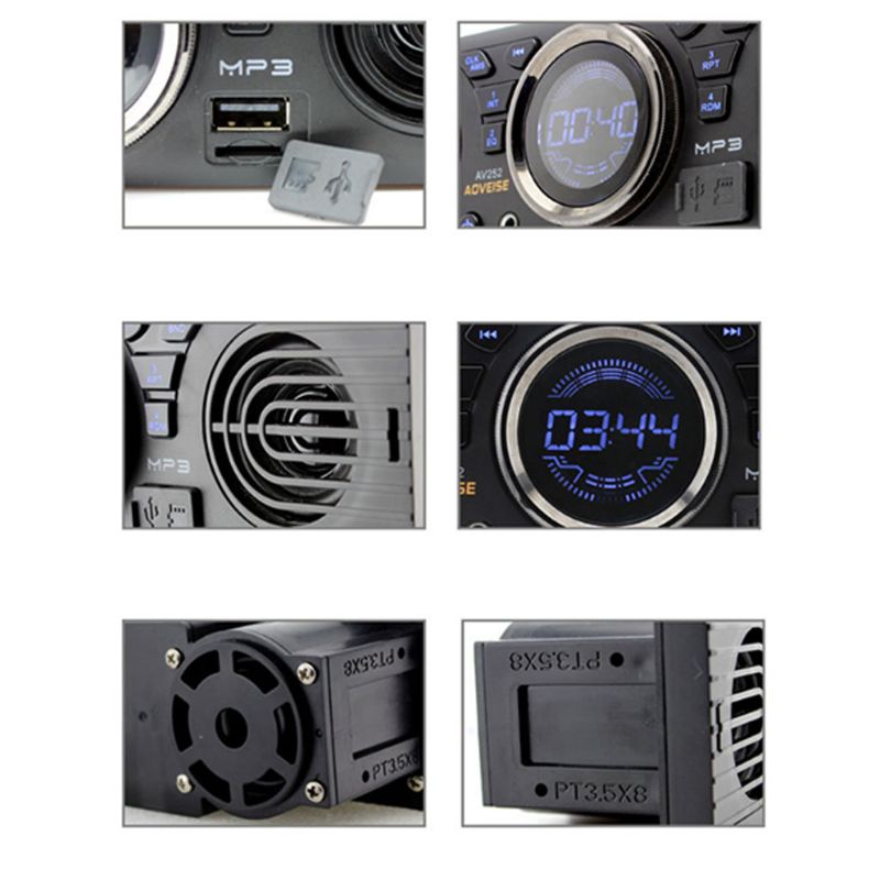 12v bil  mp3 radioafspiller 2 højttaler stereo fm bluetooth 2.1 usb/tf kortport