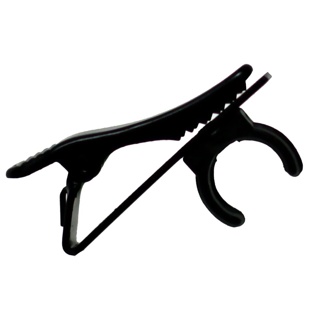 Soporte de pinza de cocodrilo de Metal negro para micrófono Lavalier de 8,5mm, micrófono de solapa,