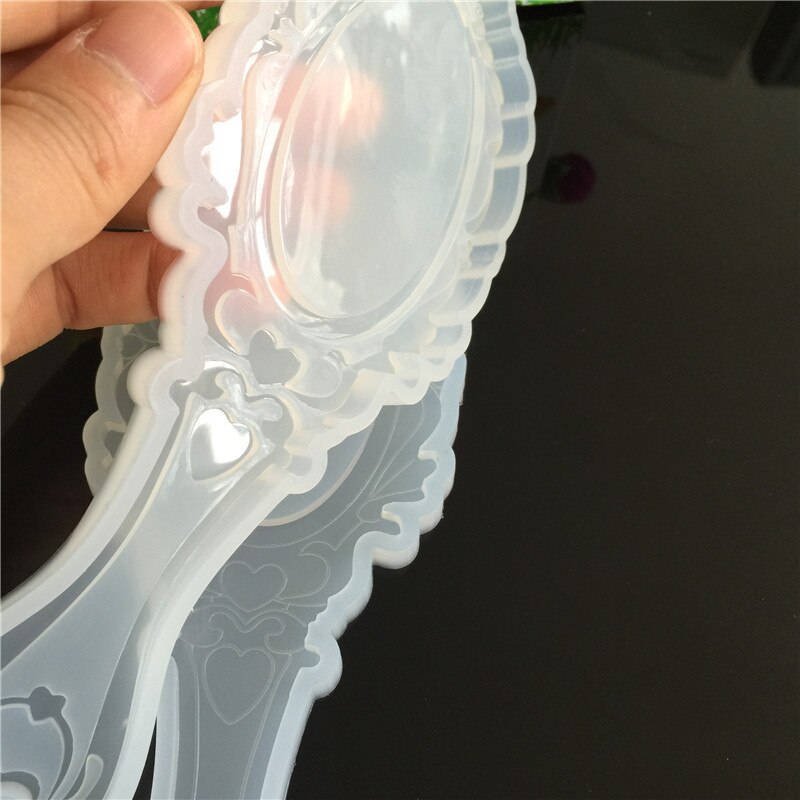 Chaude DIY Miroir et Peigne Lisse Silicone Moule Gouttes de Colle Gâteau Moules Pour Accessoires Liquide Chocolat Cuisson Outil