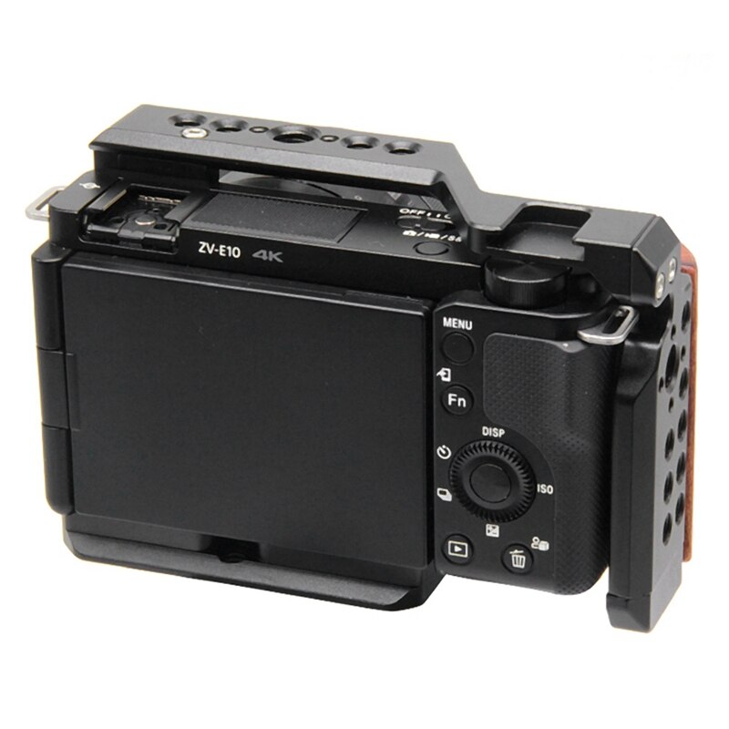 Support de stabilisateur de caméra avec Extension de poignée, trous filetés ZV-E10, plaque à dégagement rapide, pour Sony 1/4