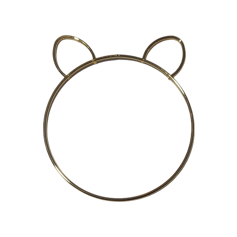 Dream Catcher Metal Hoops Irregular Cloud Elk Cat Animal Shaped Macrame Craft Iron Rings DIY Wind Chime Hanging Decor: 7 small cat head