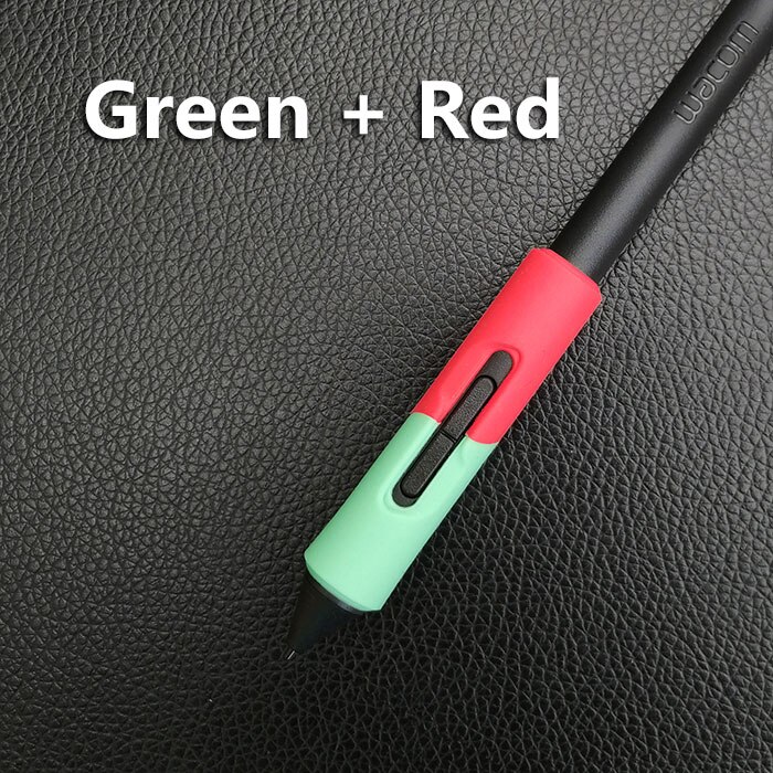 Universal Pen Grip for Wacom Tablets' Pen (LP-171-0K, LP-180-0S , LP-190-2K, LP-1100-4K ). Not include the pen in the picture: Green N Red