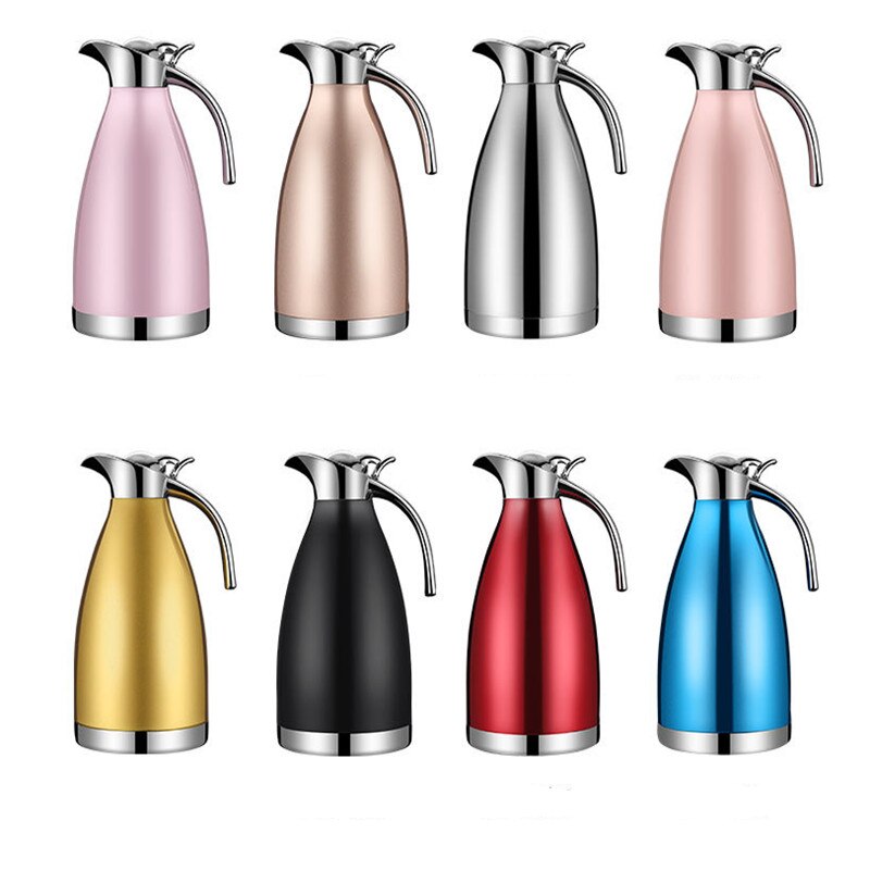 304 Stainless Steel keep warm cold kettle Thermos Pot double layer vacuum 2.0L coffee tea water container Insulated Flask