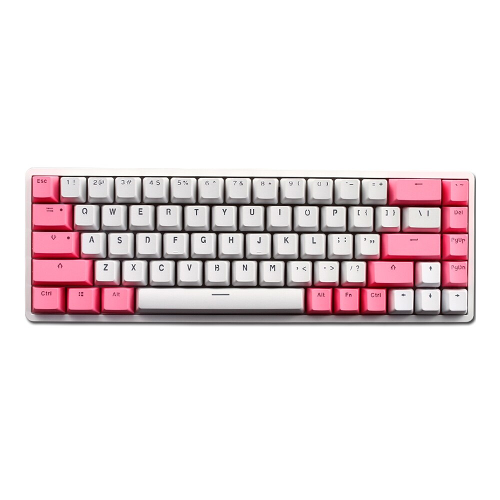 68 klawiszy klawiatura mechaniczna nasadki na klawisze z PBT dwukolorowe OEM MX PBT przezroczyste klawisze do Royal Kludge RK68/RK837/G68/RK855/RK87: 4