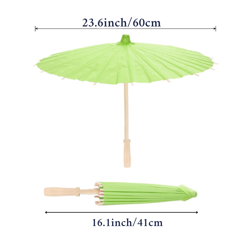 6-12pcs 23.6inch/33inch Color Paper Umbrellas for Wedding Pink Beach Umbrella Sun Parasol Bridesmaid Photography Props