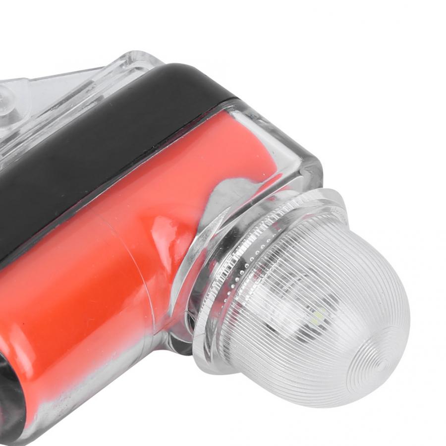 Redningsvest lys bærbar plast lithium batteri redningsvest vest lys lampe tilbehør med led lys chip rednings vest tilbehør