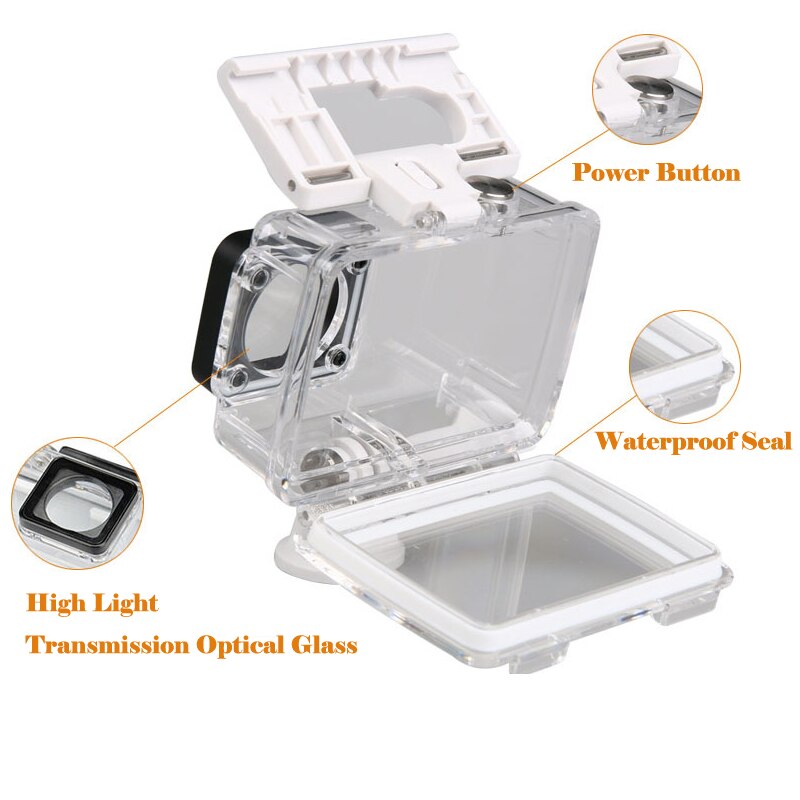 Boîtier de plongée Xiaoyi Yi 4K 2 boîtier étanche pour caméra de sport d'origine Xiaomi Yi 4K Xiaoyi II 2 accessoires de caméra 4K