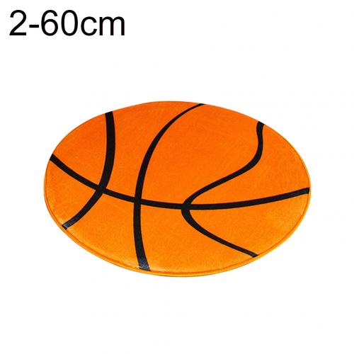 1pc Weiche Polyester Runde Fußball Basketball Muster Pad Computer Stuhl Matte Maschine Waschbar Teppich Teppich Home Decor 4 Farben: 2 60cm