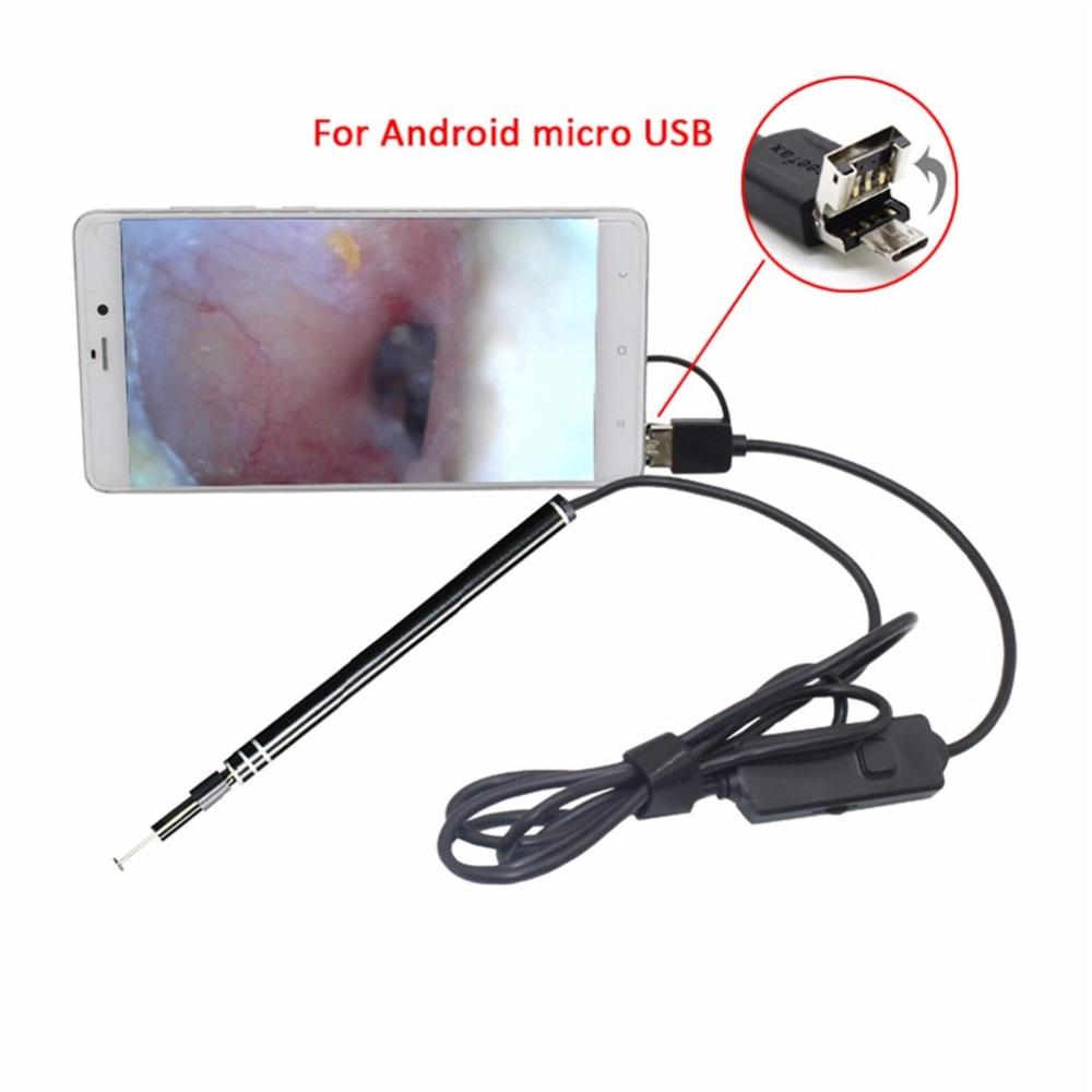 3 in 1 USB Oor Schoonmaken Endoscoop Visuele Earpick Met Mini Camera HD Oor Schoonmaken Tool