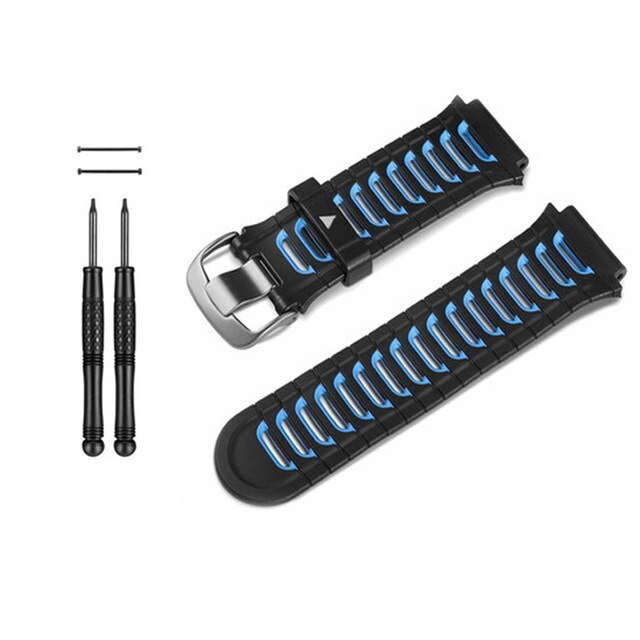 Original Garmin Forerunner 920XT reloj pulsera bicicleta ordenador correa de repuesto Correa vatios herramienta: Black Blue with Tool