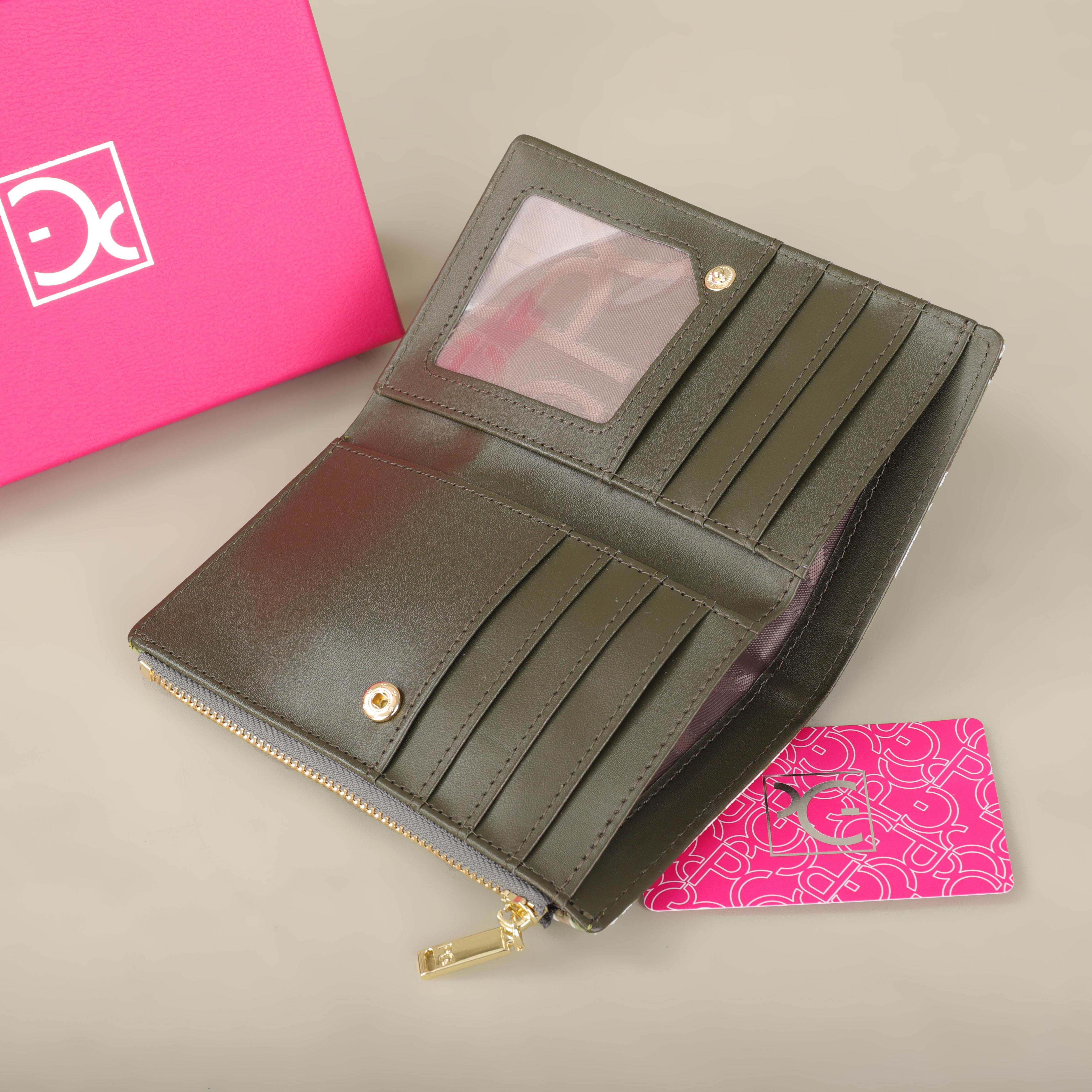 PG damesportemonnee mode letter kleurpatroon klassieke retro lange opbergportemonnee PVC-materiaal damesportemonnee