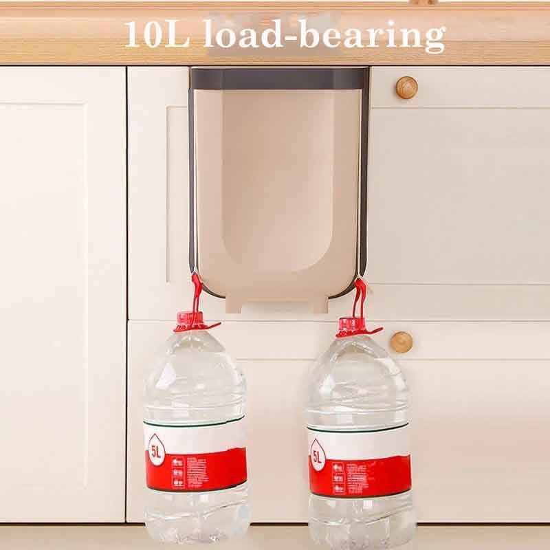 Folding Kitchen Dumpster Wall Mounted Bathroom Trash Can Kitchen Storage and Organization Office and Home Storage Bucket Garbage
