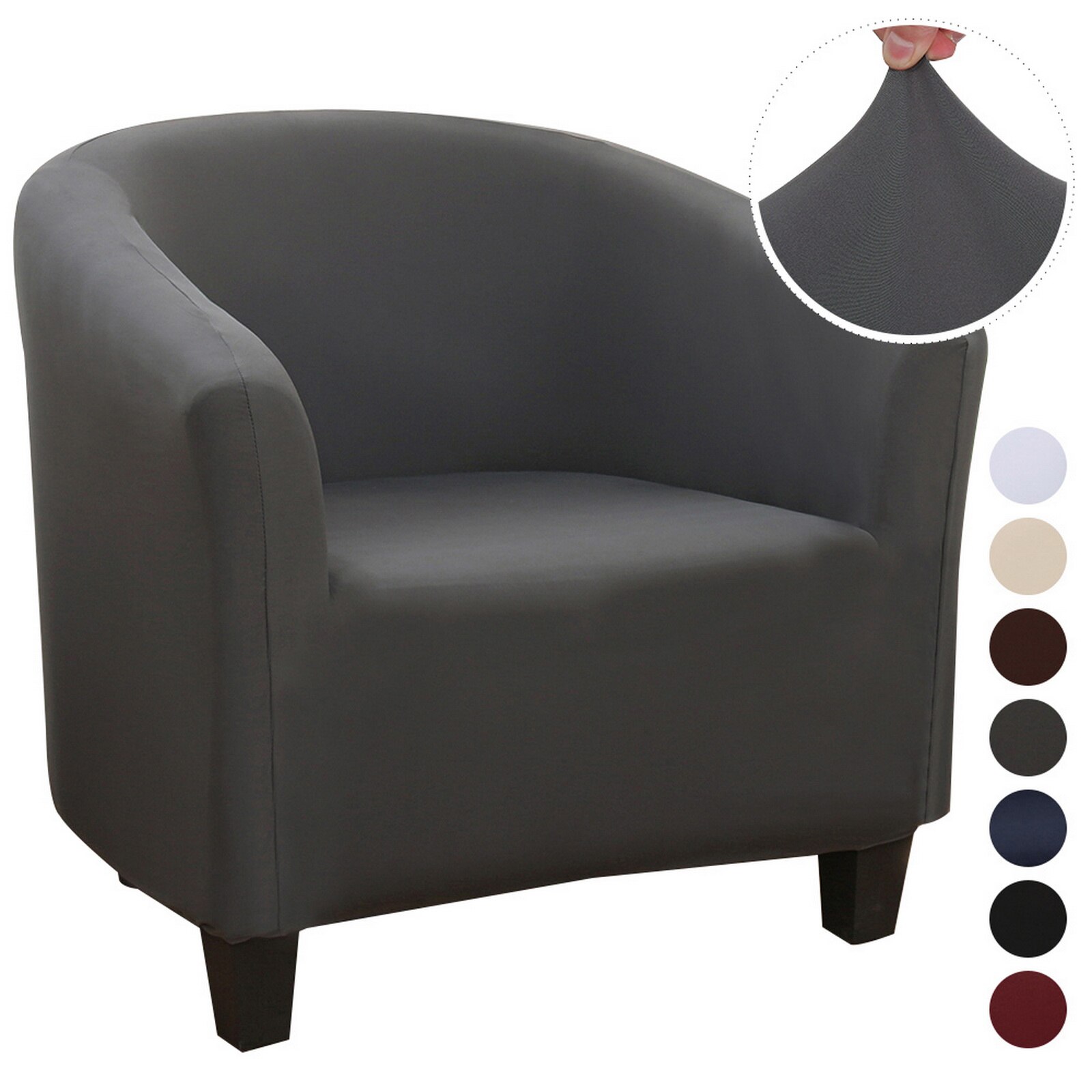 Strikker jacquard sofa lænestol sædebetræk elastisk kaffebalje sofa lænestol sædebetræk beskytter betræk hjemmestol indretning: G285839