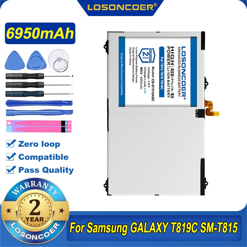 6950Mah EB-BT810ABE EB-BT810ABA Tablet Batterij Voor Samsung Galaxy Tab S2 9.7 T815C SM-T815 T815 SM-T810 SM-T817A S2 T813 T819C
