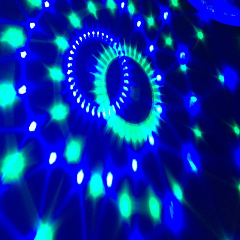 luces de de DJ de bola de discoteca activadas por sonido luz estroboscópica 7 colores RGB luces de escenario LED para Navidad hogar KTV boda Show