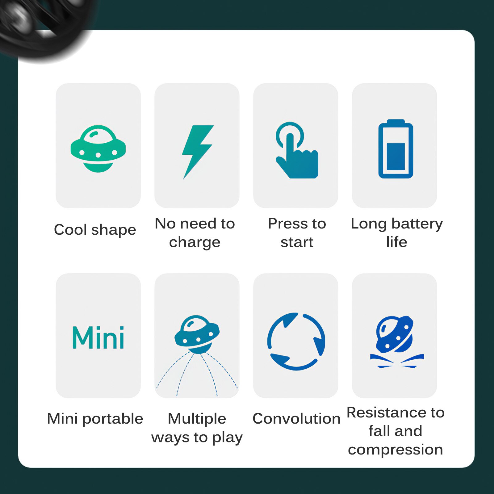 Superimposed Spinning Toy Bearing Spinning Toy Fidget Spinning Stress Relief Toys Kinetic Gyroscope Durable Plastic Home Stres