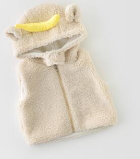 MILANCEl hiver bébé vêtements enfant en bas âge garçons gilet style coréen bébé vêtement d'extérieur pour filles: beige / 3T