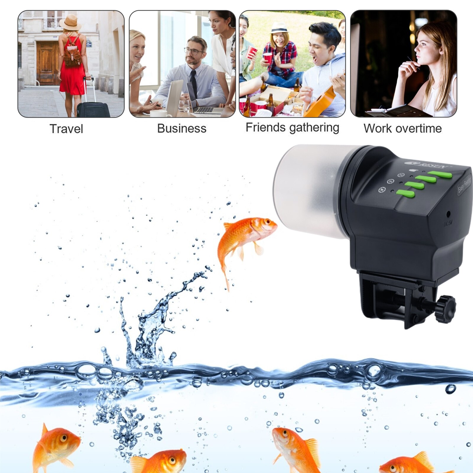 Smart Automatic Fish Feeder Aquarium Feeder Fish Tank Auto Feeding Dispenser Timer Aquarium Accessories