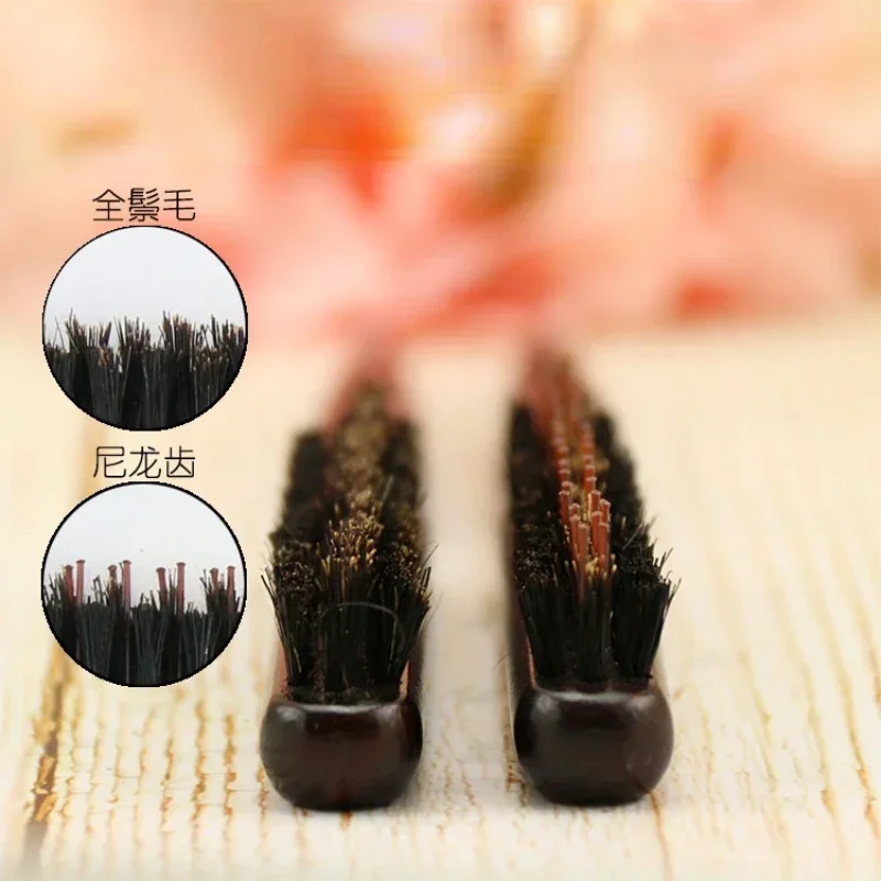 Cepillos de pelo profesionales para salón, cerdas de jabalí, peine de línea delgada de madera, extensión de cepillo de pelo, herramientas de estilismo de peluquería DIY