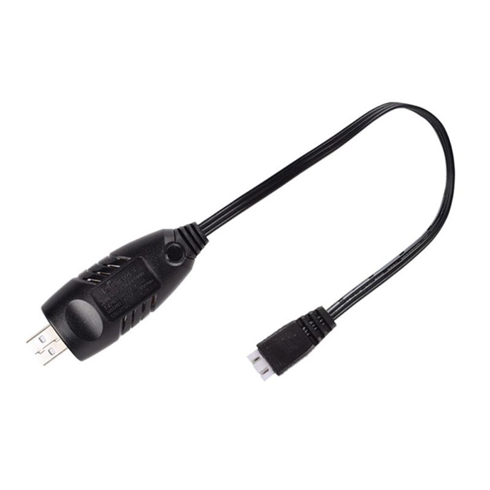 Cabo de carregamento com proteção de desligamento automático, carregador usb 7.4v, carregador de equilíbrio, cabo usb, carregador de bateria rc: BRANCO