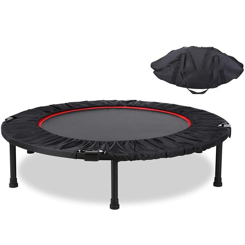 Trampolín plegable de 40 pulgadas para ejercicios de Fitness, con pasamanos, para adultos y niños, para saltar, equipo de Fitness, HWC,: Default Title