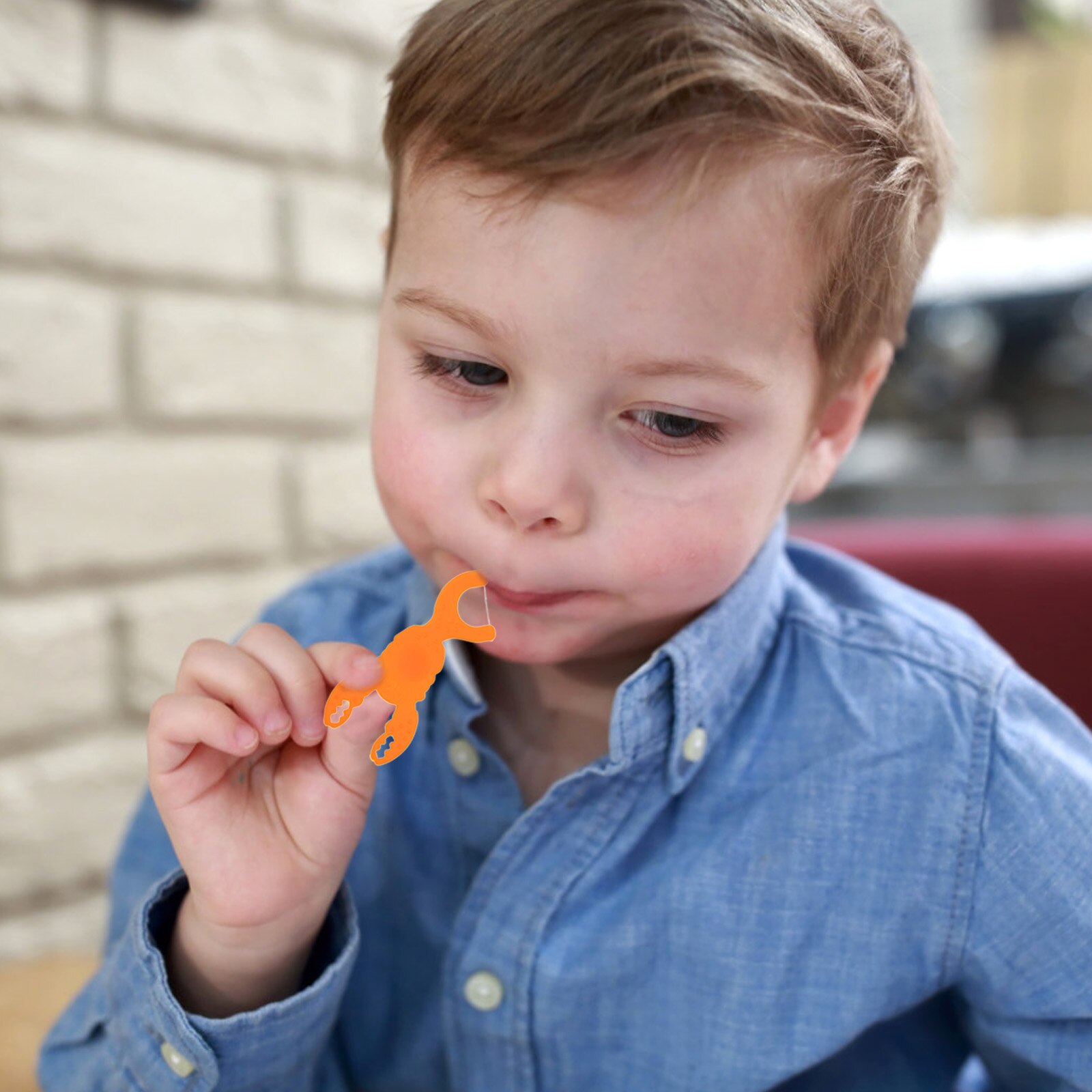 50pcs Cartoon Baby Floss Teeth Cleaning Floss Sticks Cartoon Floss Picks