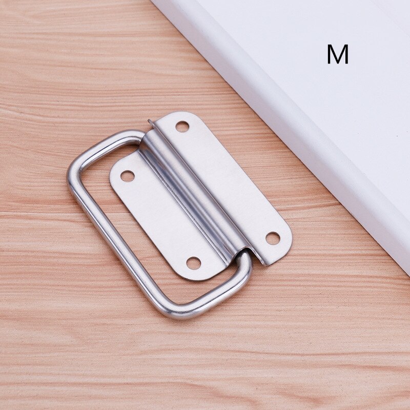 201/304 Stainless Steel Folding Door Handle Industrial Equipment Box Air Box Handle Tool Box Movable Wooden Box Handle: M