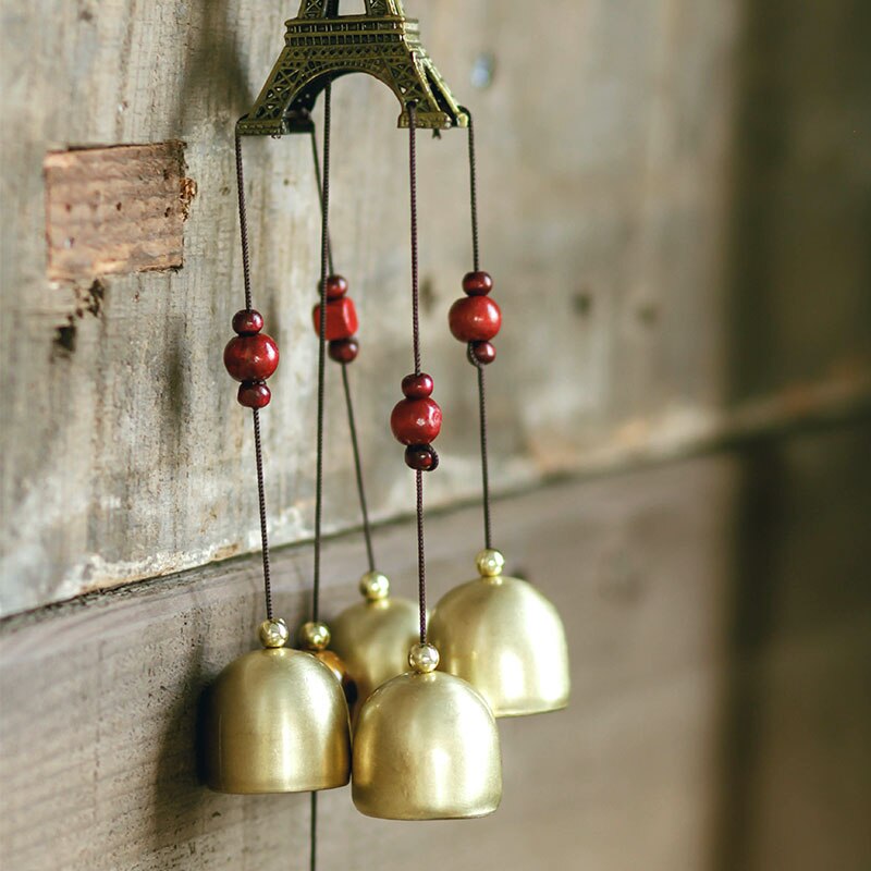 Sino de Bronze pingente porta quarto estudo feng shui sinos de vento pingente alternativa