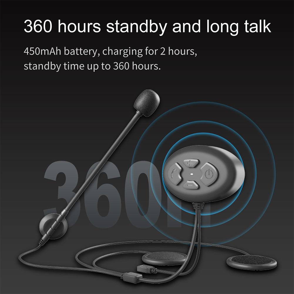 Motorcycle Helmet Headset Bluetooth 5.0 Waterproof Hands Free Sports Headphone Stereo Earphone MP3 Speaker Support A2DP / ACRCP