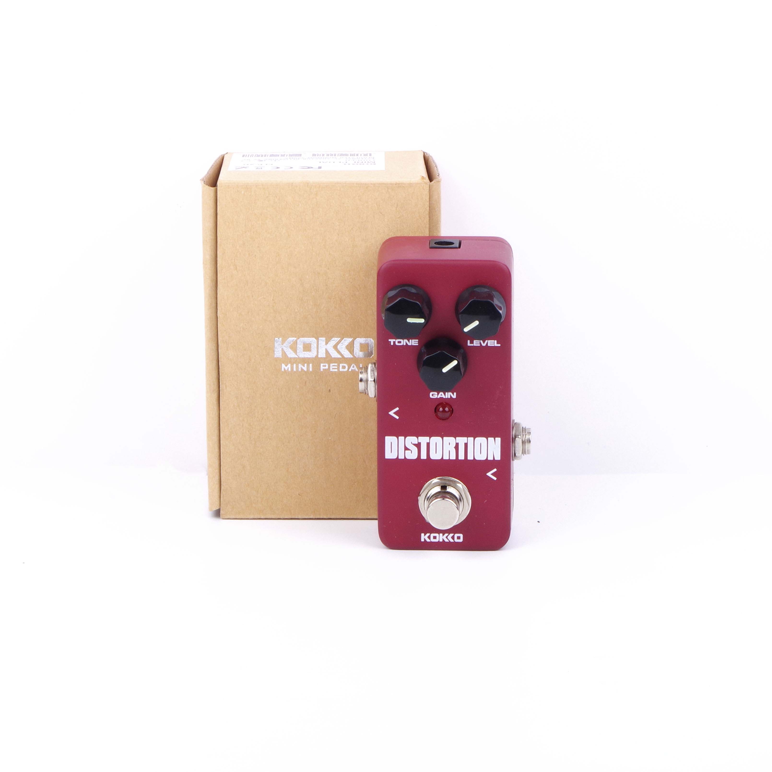 KOKKO Guitar Effects Pedal Chorus Compressor Overdrive Distortion Booster Vibe Vibrato Loop Reverb Phaser Tuner Guitar Pedal: KOKKO-Distortion
