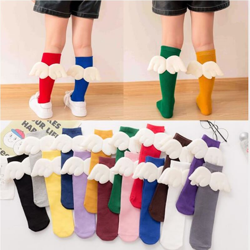 Baby FlüGel Strumpf freundlicher Weiche Baumwolle bein warme Kleinkind Knie Hohe Strumpf studenten sneaker Legwarm Herbst Winter Neue