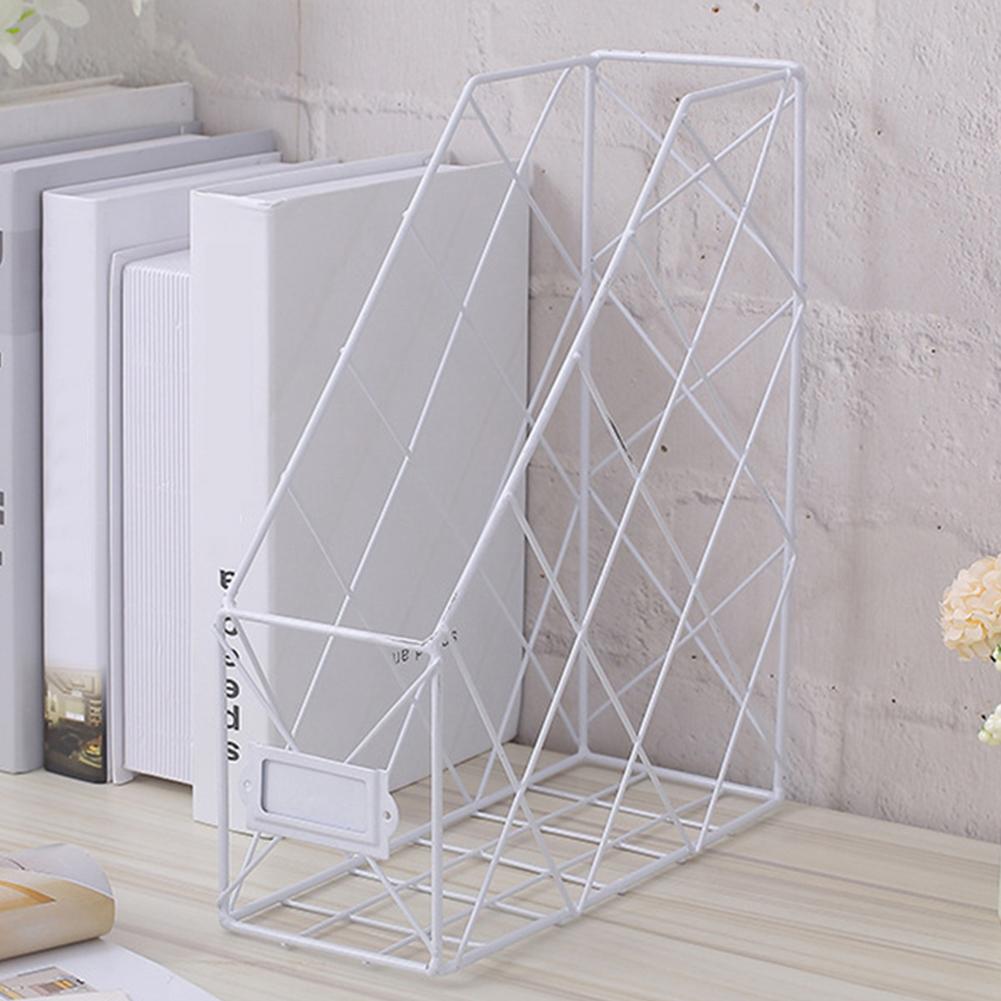 1/2/4 Layers Iron Grid File Book Storage Shelf Organizer Holder Desktop Rack
