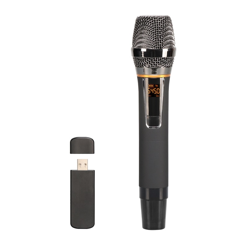 Wireless USB Microphone Handheld Sing Recording Portable Dynamic Microphone for Meeting Speech: Default Title