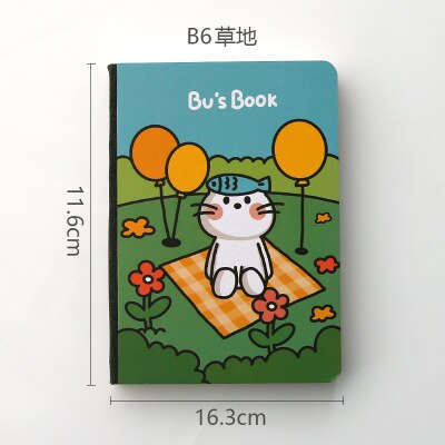 A6 Cute Girl Coloring Notebook Portable Illustration Weekly Planner Notepad Travelers Journal Diary Notebook: 1