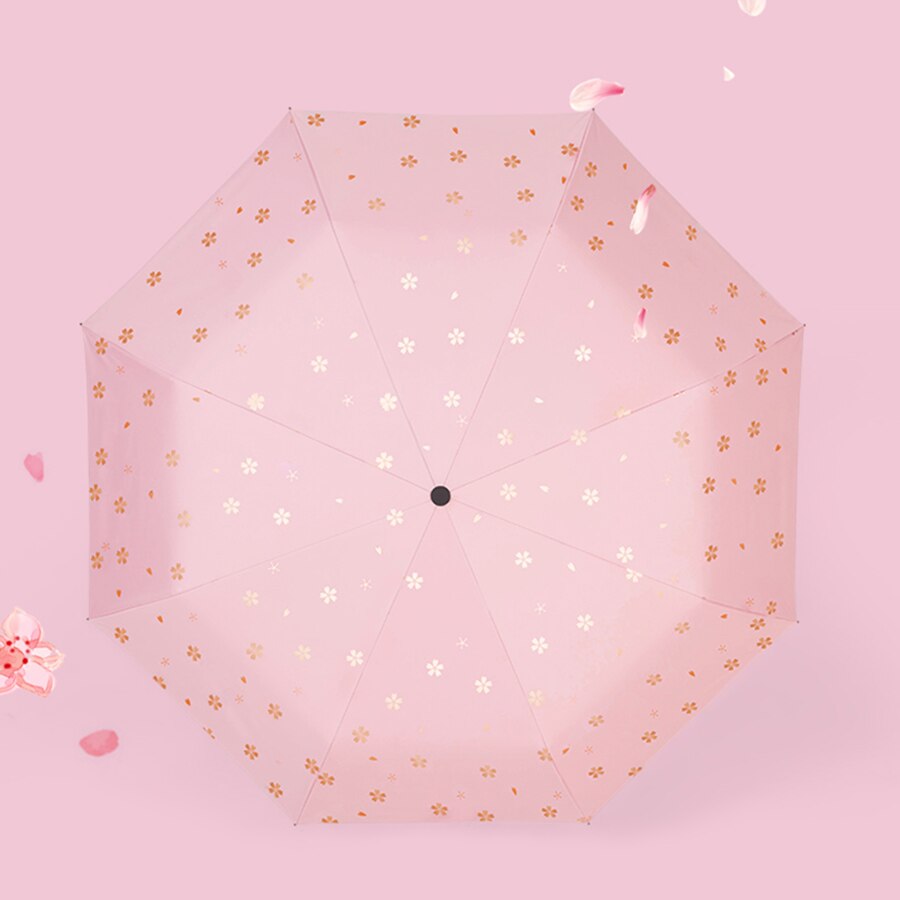 Waterproof Rain Umbrella Automatic Folding Sun Women UV Protection Novelty Sakura Umbrellas Lightweight Girl Modis 40YS082