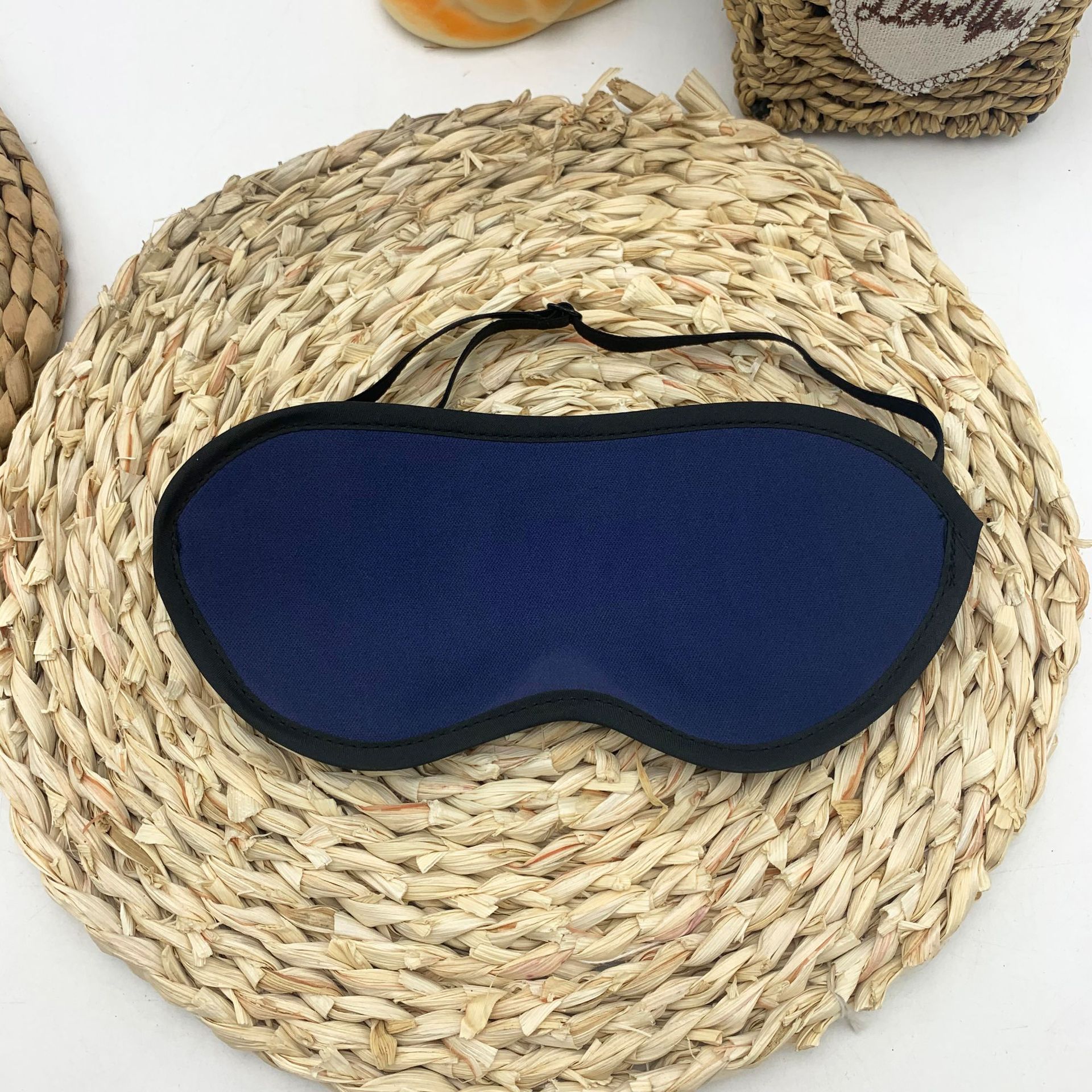 Slaapmasker 3D Antifaz Para Dormir Vrouwen Slaapmasker Ogen Bandage Eye Cover Night Blinddoek Voor Slapen Verstelbare Eyemask: Blue