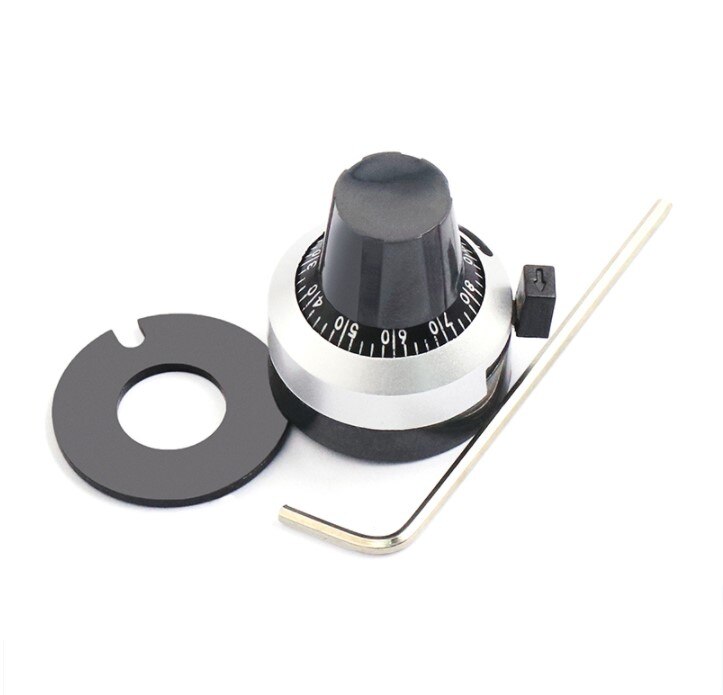 1PCS 3590S 6.35 mm precision scale knob potentiometer knob equipped with multi-turn potentiometer