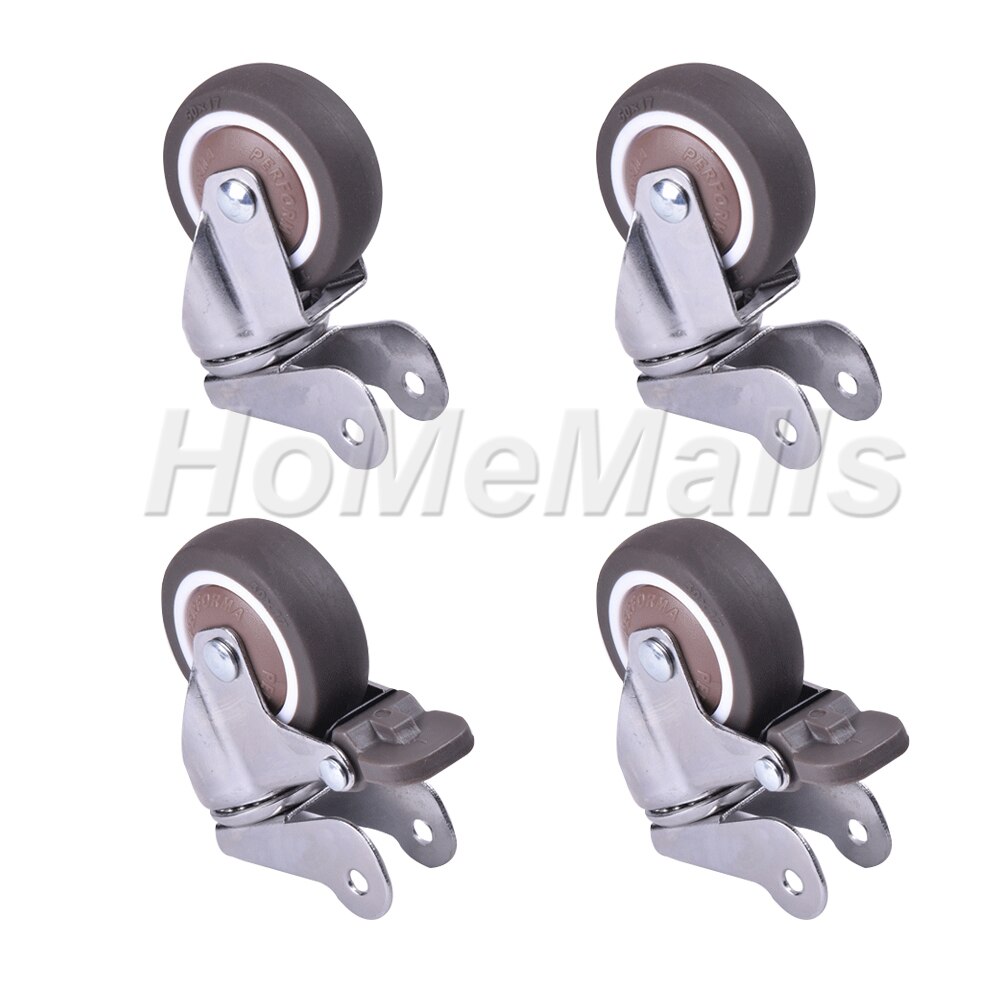 Ruedas para cunas y otros equipos pequeños, ruedas pequeñas que no dañan el suelo, 2/4 unidades