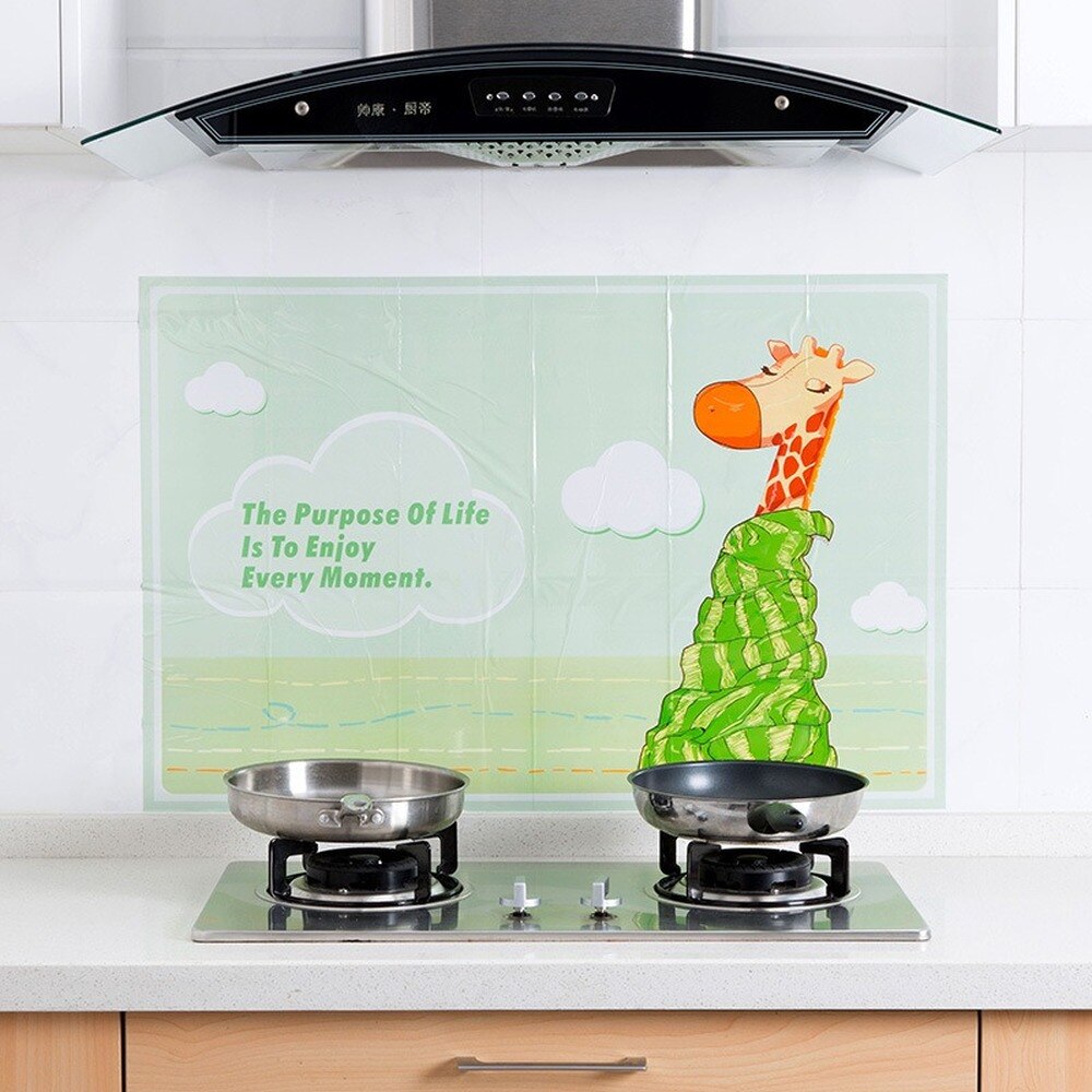 Kitchen waterproof wall stickers greaseproof paper... Grandado