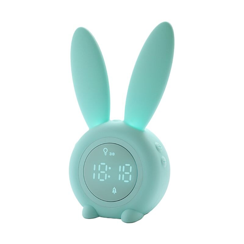 Bunny Kids Alarm Clock, Children's Sleep Trainer Clock, Night Light for Kids
