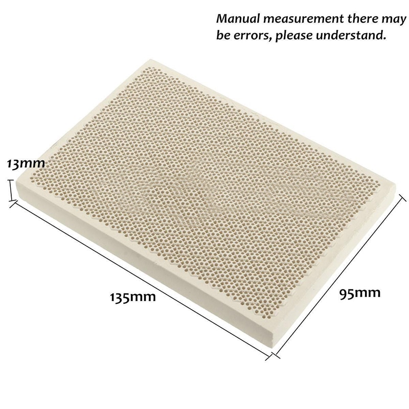 1PC Ceramic Soldering Board Tool Honeycomb Solder Heating Paint Printing Block Plate Jewellers Heat Proof Board 135*95*13mm