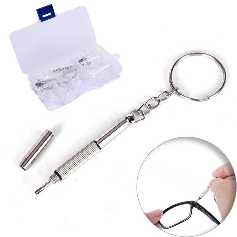 Juego de tornillos y tuercas para gafas de sol, herramienta de reparación óptica, surtido