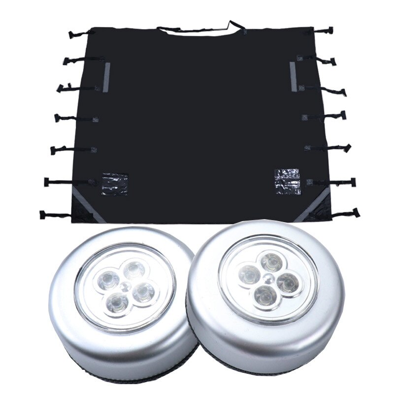 Trailer Caravan Waterproof Cover Caravan Accessories RV Front Towing Cover Protector Dustproof Reflective Strip Camper: Black