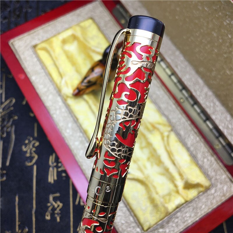JinHao – stylo à bille 5000 en Relief Dragon Gloden, , écriture fluide suisse, fournitures de bureau