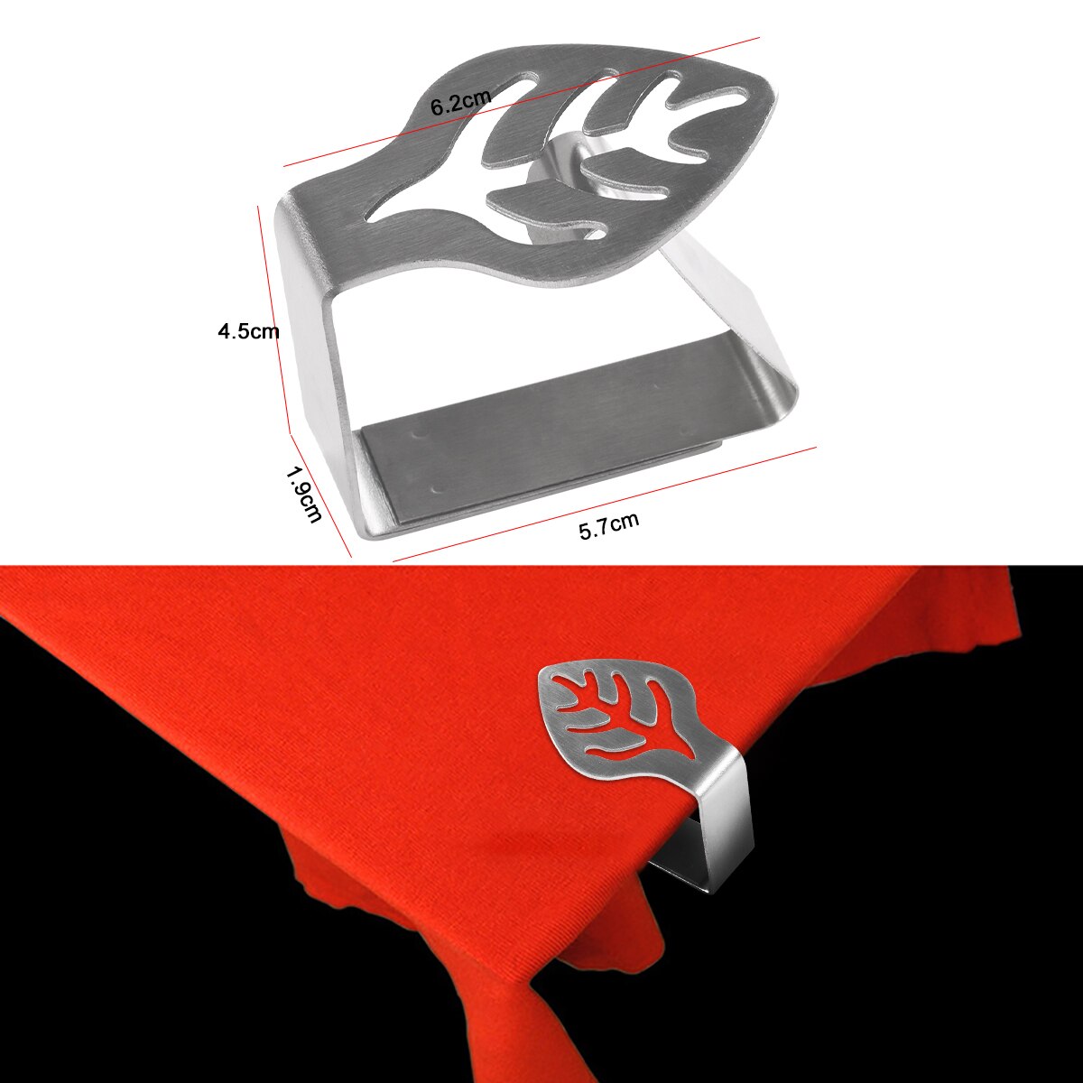 2 stk rustfrit stål dug clips udendørs klemmer dug holdere bord cover klemmer køkken tilbehør