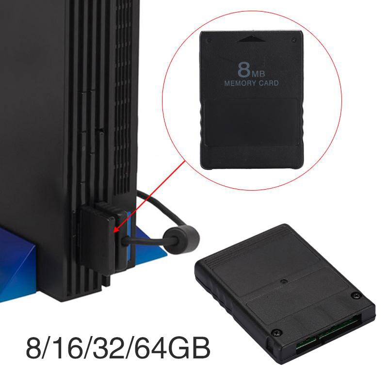 Für PS2 8 MB/64 MB/128 MB Speicher Karte Erinnerung Erweiterung Karten Geeignet für Sony Playstation 2 PS2 Schwarz 8/128M Speicher Karte