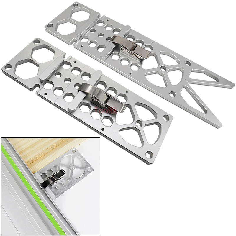 Woodworking Angle Stop 90 Degree Right Angle Guide Rail Clamp For Electric Circular Saw Track Saw Angle Cutting Board Tool